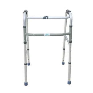 Andadera de Aluminio Economica Plegable 4 Apoyos Plata 100 Kg